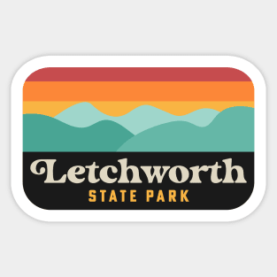 Letchworth State Park Hiking Trails New York Sticker